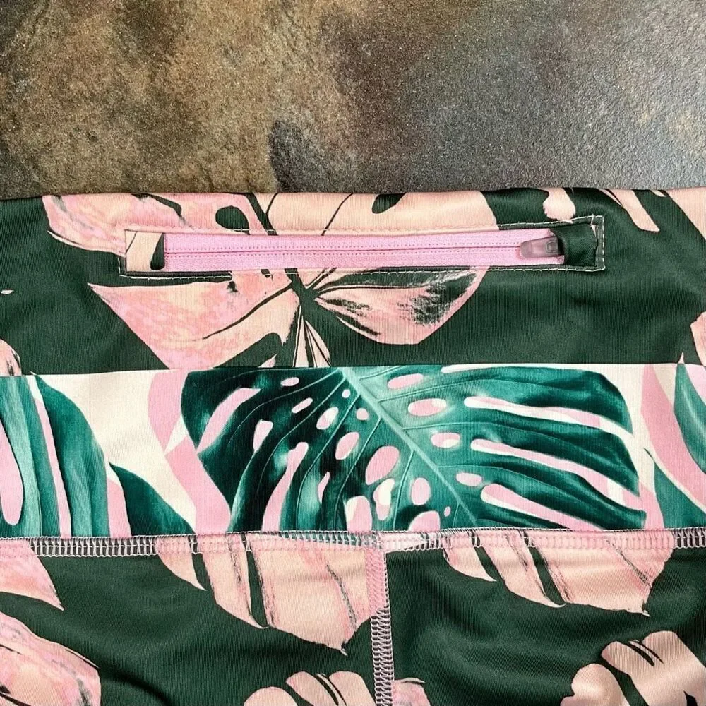 Nike Dri-Fit Botanical Leaf Floral Cropped Leggings Small